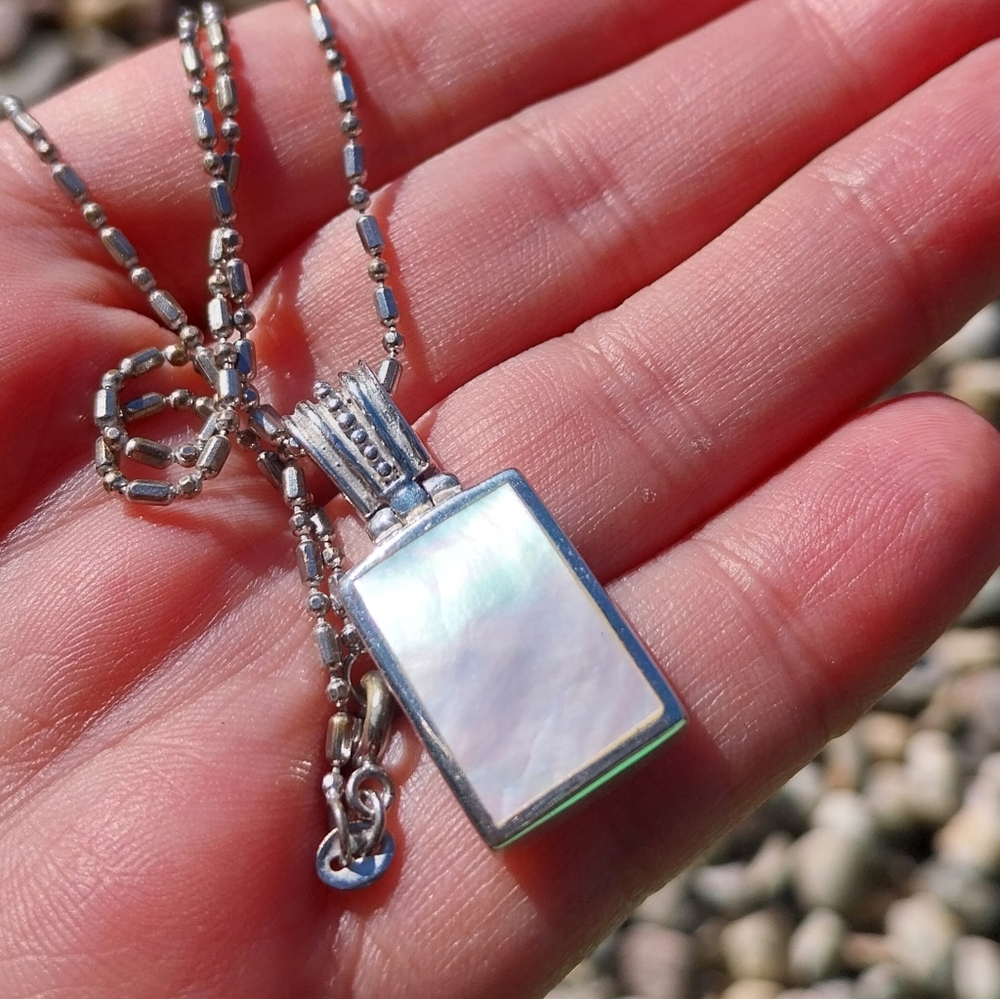 Sterling Silver Pendant & 18KGF Necklace